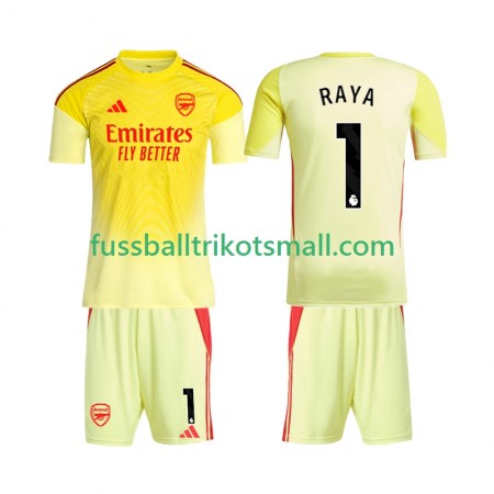 Fußballtrikots Arsenal Raya 1 Torwart Kinder 2025-2026 Kurzarm Heimtrikotsatz kaufen